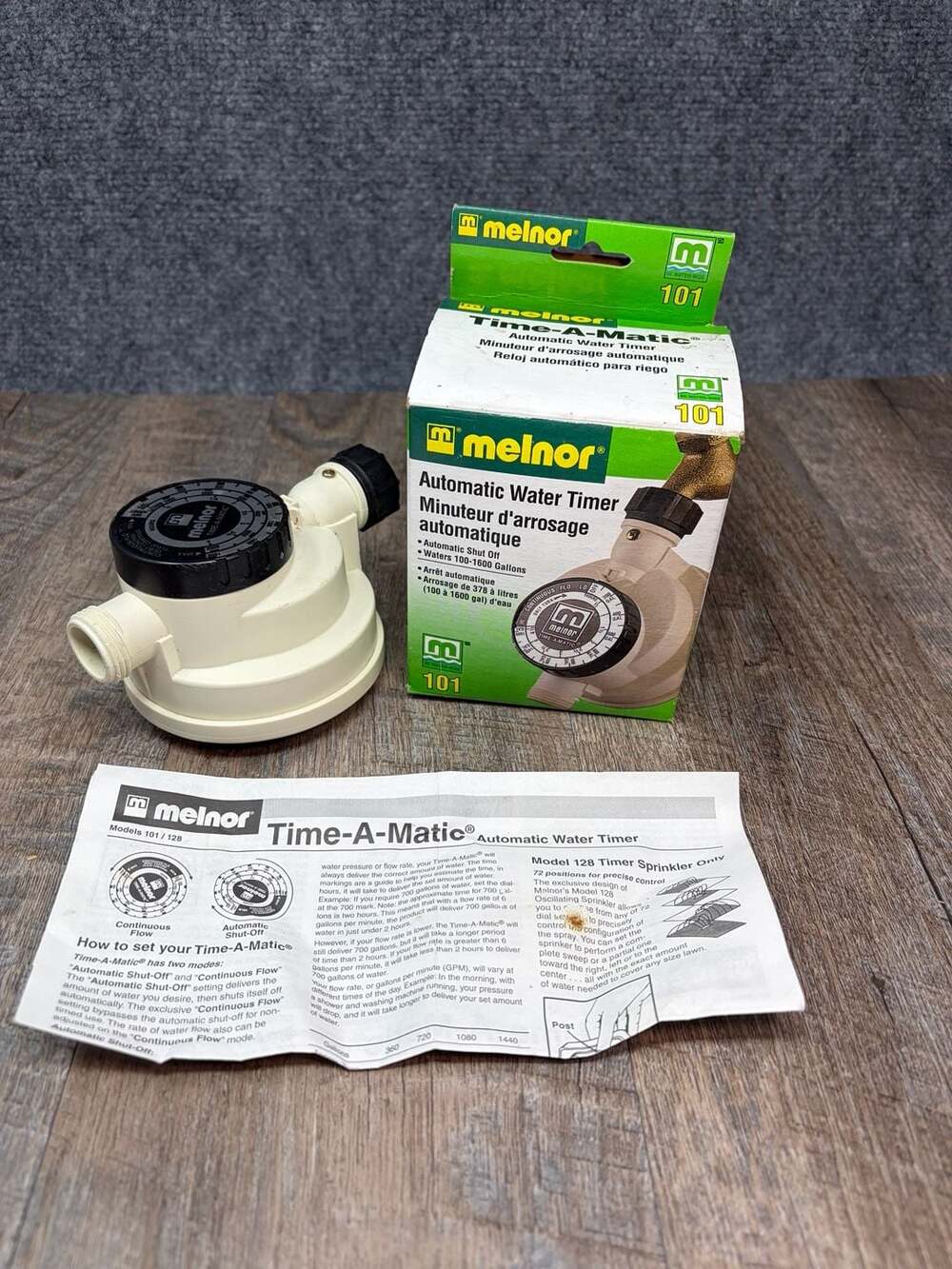 Melnor Industries Flowmeter Water Timer - 101 Time-A-Matic Water Control